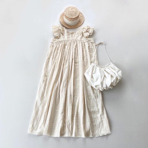 ◯ frill sleeve dress ◯ yuka haseyama