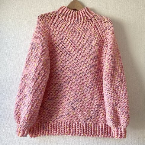 ☆handmade☆手編み 🎀デザインウールニット