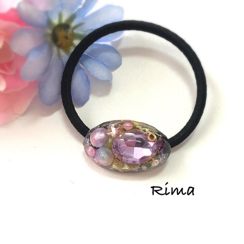 レジン ヘアゴム 宝石箱