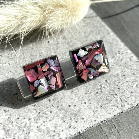 モダンシェルピアス Red