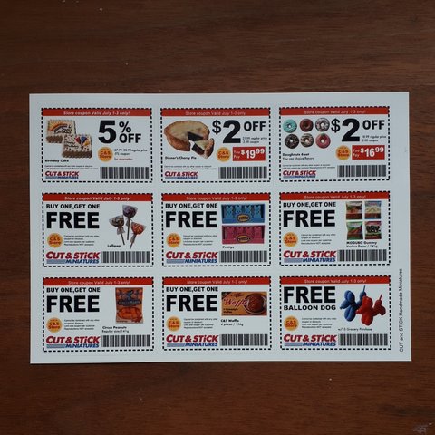 ステッカー　Super Market COUPON