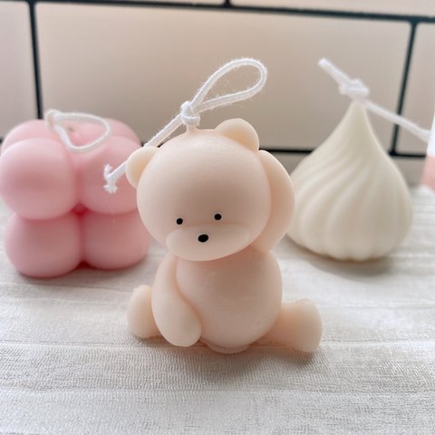 【限定２個！！】のびのびクマちゃんキャンドルセット