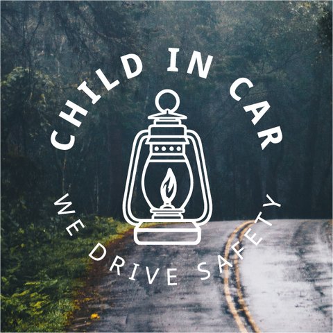 送料無料【CHILD IN CAR】カーステッカー