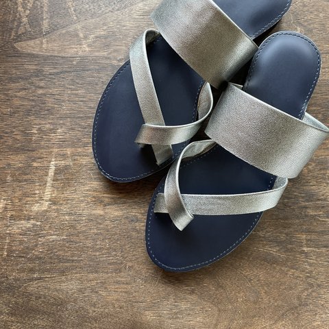 new!【'23サマー】cross sandals ver.silver /クロスサンダル＊シルバー