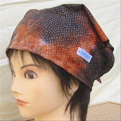 バティック 三角巾帽子 01 53cm～56cm