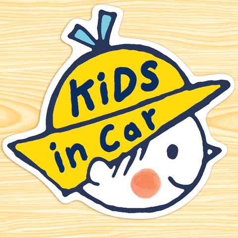 KIDS IN CAR マグネットステッカー(Yellowhatくん）