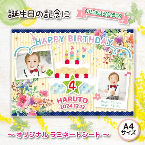 【OPEN記念価格（先着10名様限定）】Happy Birthday★はな