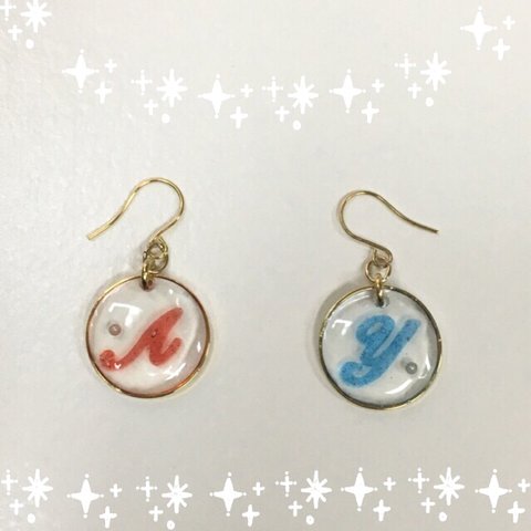 イニシャルピアス&イヤリング