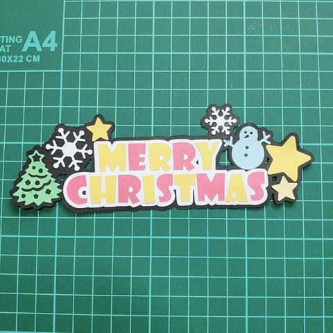 MerryChristmas  ダイカット　アルバム クラフトパンチ 