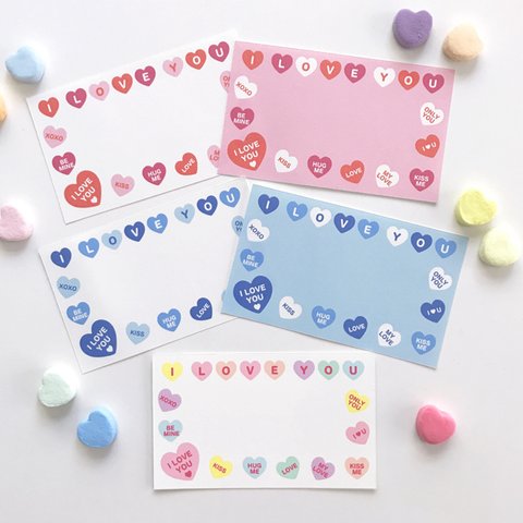 LOVE ミニカード♡Candy Hearts♡キャンディーハーツ　カードのみ