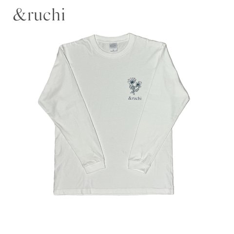 ビッグTシャツ/長袖【コスモス】white