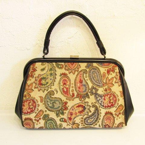 ★Vintage USA DOVER Paisley Pattern Handbag