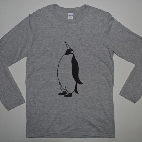 ペンギン、長袖Ｔシャツ、送料無料、ロングスリーブ、オリジナルデザイン