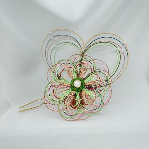 かんざし【一期一会】Ornate hairpin【once-in-a-lifetime encounter (hence should be cherished as such)】