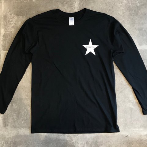 Drawing original star L/S tee  XLサイズ