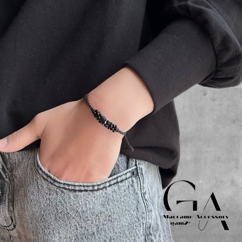 cylinder bracelet ブラック