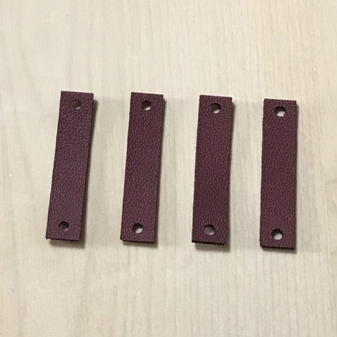 LEATHER WINERED RIBBON BELT PARTS