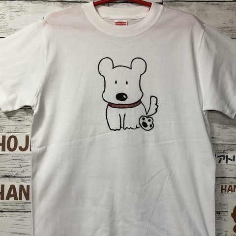 Tシャツ　いぬ　男女兼用　Ｓサイズ