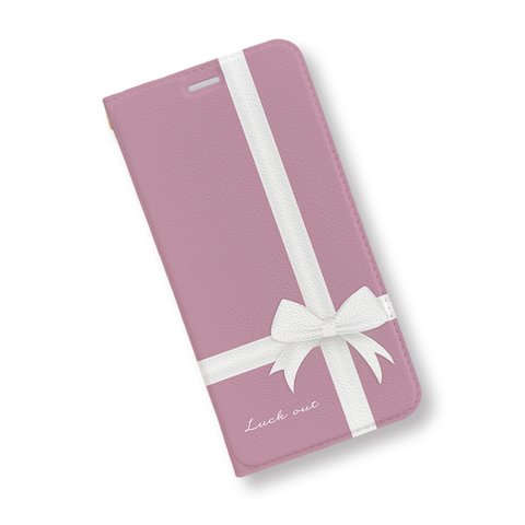 Gift♡モーヴピンク　手帳型ケース/スマホケース/iPhoneケース