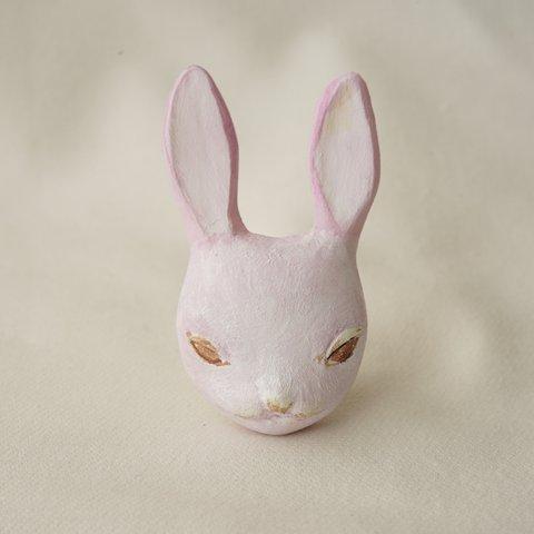 ブローチ 　rabbit face