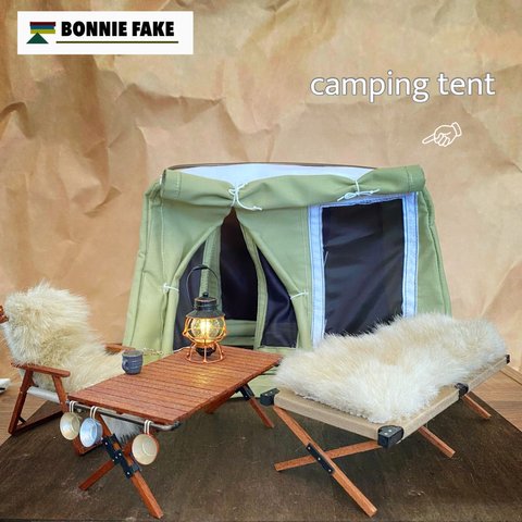 ‧✧̣̇‧受注制作♛︎【camping tent】〈pistachio green〉