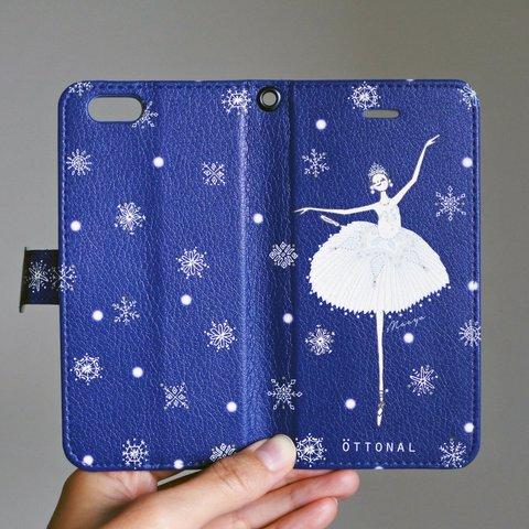 (iPhone)雪の女王　手帳型スマホケース