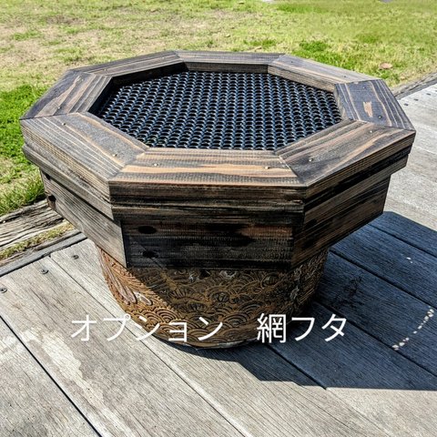 睡蓮鉢木枠カバー　60cmタイプ