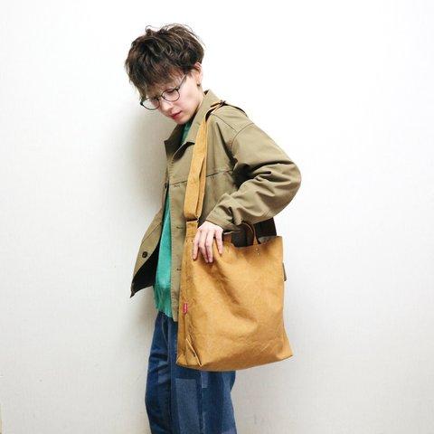 L・ボーイッシュショルダーtotebag／army duck