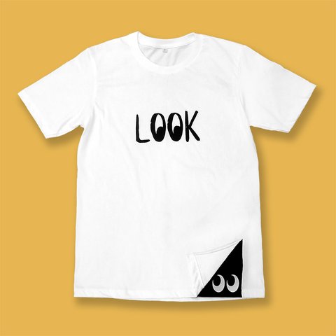 【LOOK】ちら見Tシャツ・白