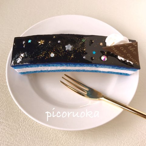 Starry night cakeバレッタ