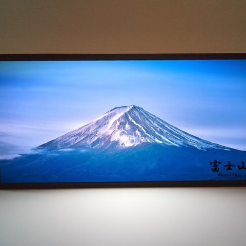 【思い出ライト オーダー承ります】富士山 写真 景色 フォト 展示会 ギャラリー ミニチュア ランプ 看板 置物 ライトBOX 電飾看板 電光看板