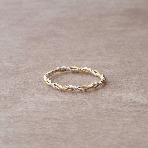 Twisted duo ring -daily-