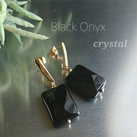 Black onyx~   ピアス ＊オニキス  