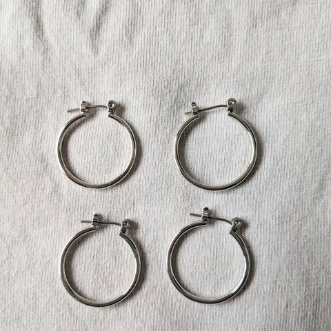 チタンピアス　フープピアス　