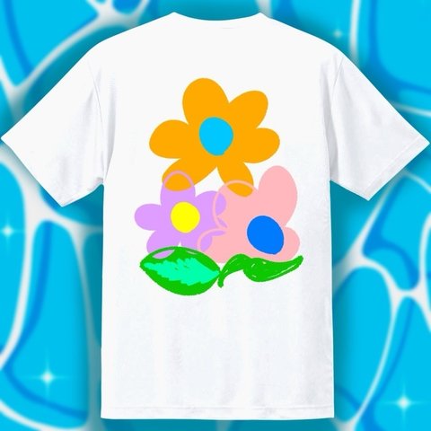 shimonologo アパレル　Tシャツ アート　ポップ　digital プレゼント　半袖　かわいい　お祝い　記念日　ファッション　イラスト　夏　花　オシャレ　絵画　ロゴ　シンプル　ギフト　誕生日