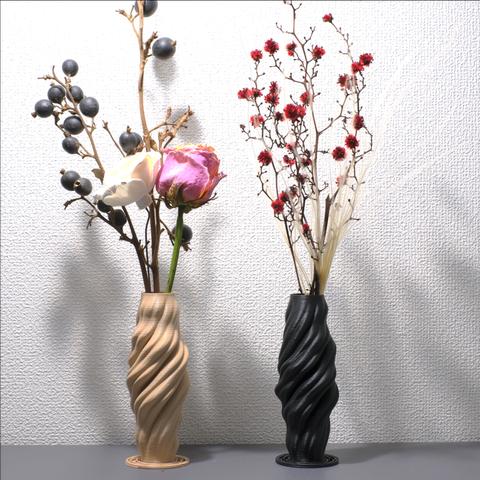 HINERI-slim / 3D printed 花瓶 / 一輪挿し / ドライフラワー / 試験管