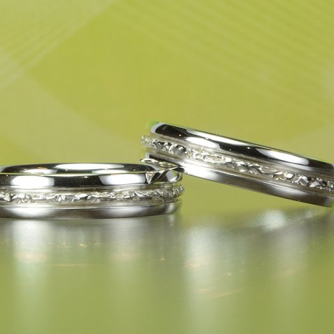 【金属アレルギー対応結婚指輪】ONE WAY 結婚指輪　｜セミラウンドリング