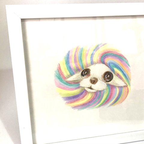 【ハンドメイド】犬のイラスト 1点もの