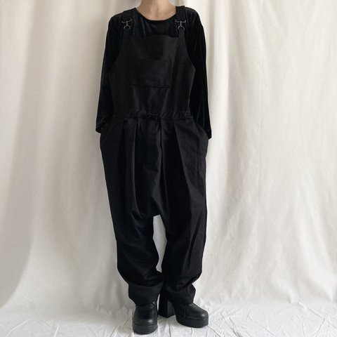 Black overalls