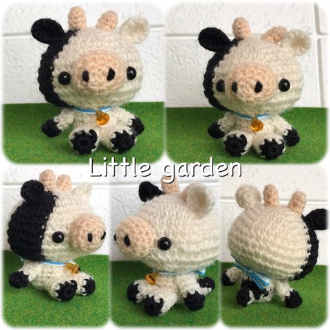 Little garden あみぐるみ　うし　C-06