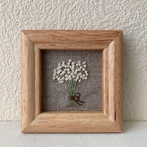 【送料無料】 刺繍 Flower フレーム