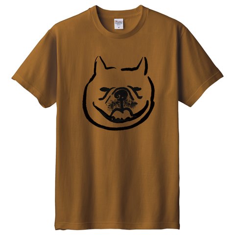 フレンチブルドッグ　 Tシャツ （ブラウン）犬