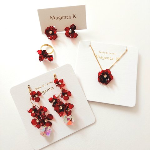 Mfleur Chandelier 「Christmas Red」