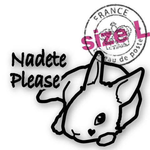 ＜+Ｒ＞うさぎステッカー・nadete ミニうさ