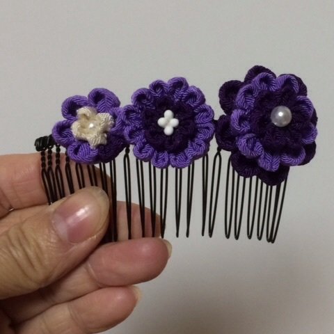 紫花盛りコーム