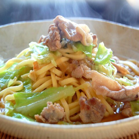 【生パスタ麺＆和風スープ】 豚ばら肉とキャベツの和風　１人前