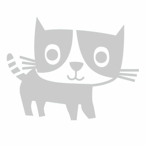 ドイツBS社 リフレクター アップリケ　猫　キャット　w-1900