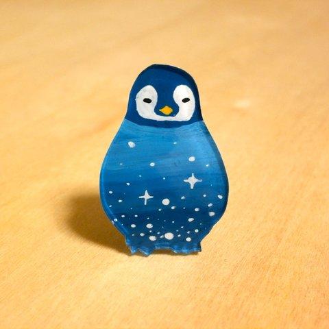 ♡×1000 銀河ペンギンのブローチ