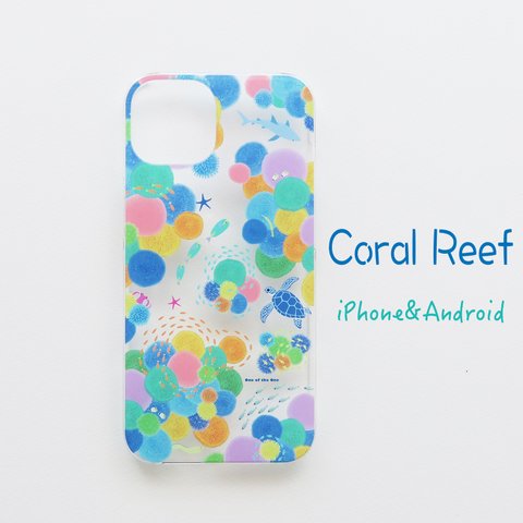 iPhone&Android＜Coral Reef＞ハードケース（クリア）＜受注後制作＞