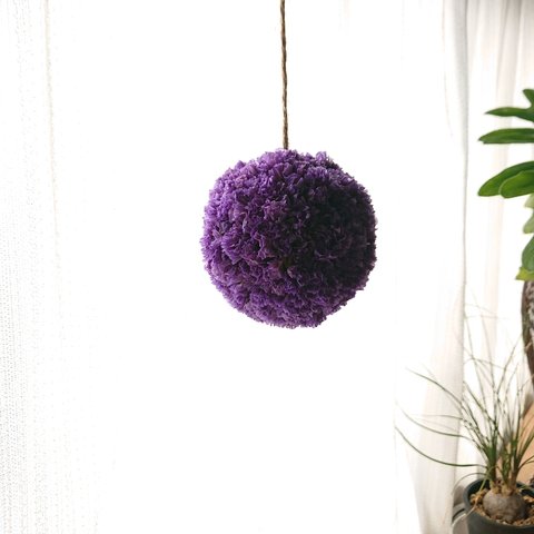 直径約8cm☆ドライスターチスボール(濃紫色)